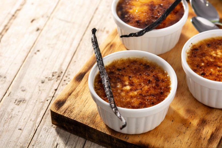 Creme brulée de doce de leite