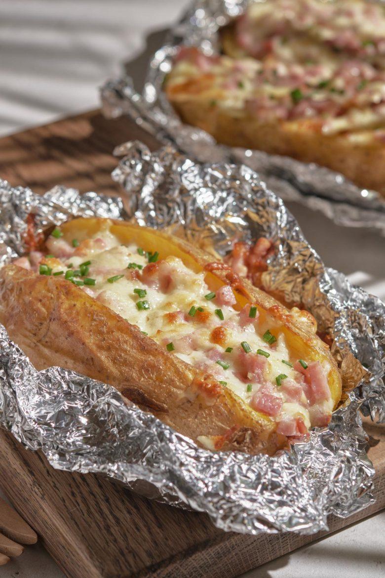 Batata recheada na pressão