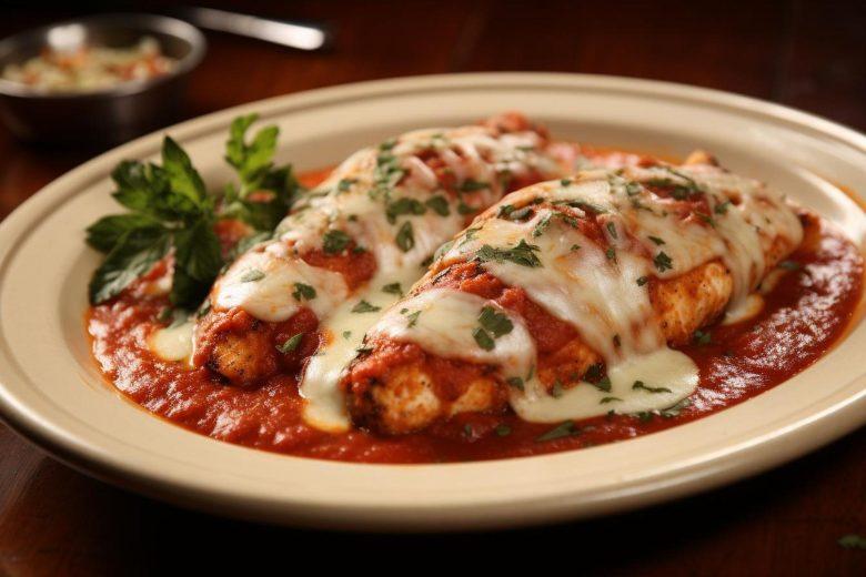 Frango à parmegiana na pressão