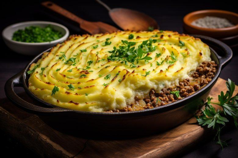 Escondidinho de polenta com carne moída
