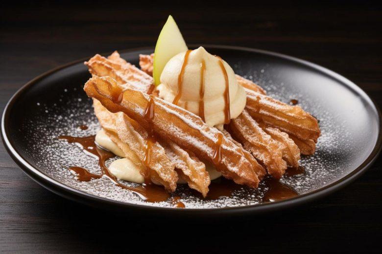 Churro com sorvete