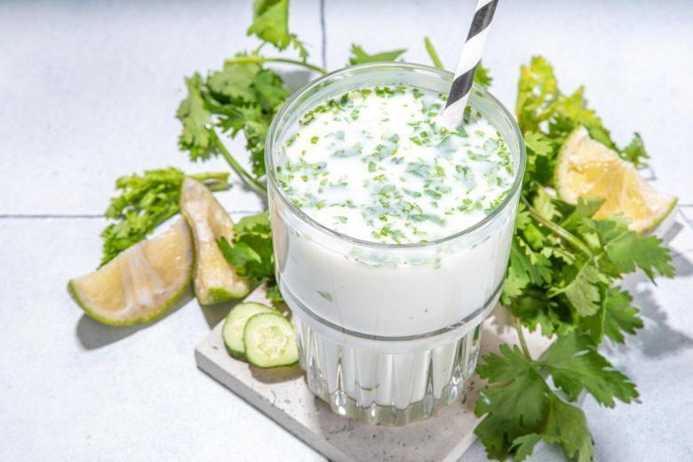 Creme frio de pepino e iogurte