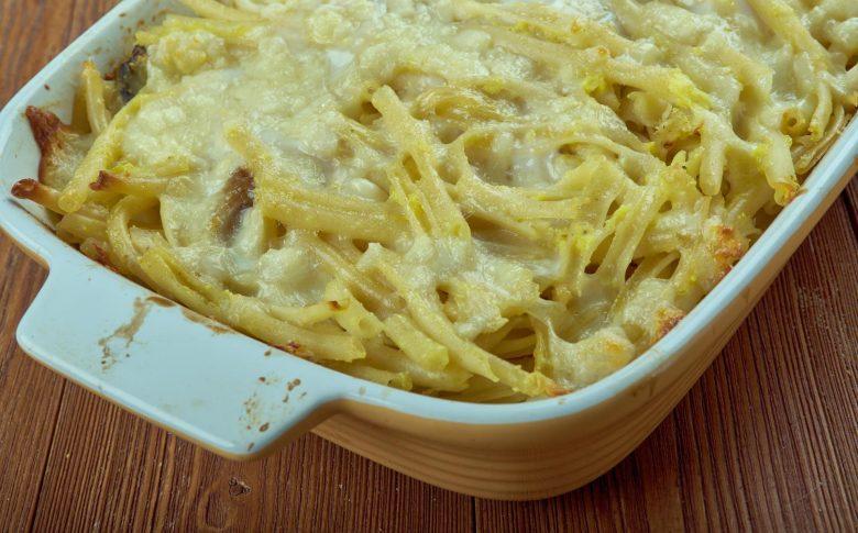 Espaguete gratinado