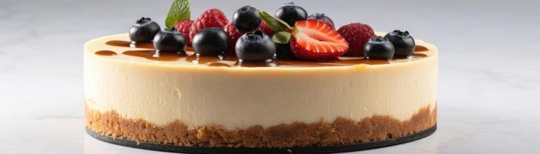 Cheesecake de limão com frutas vermelhas