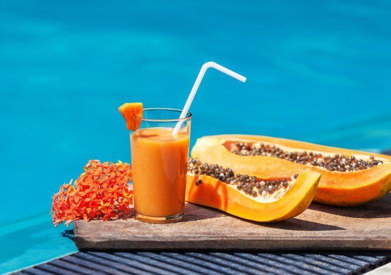 Suco de mamão com laranja
