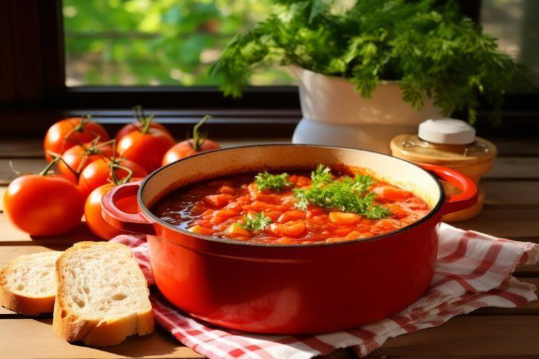 Molho de tomate em pedaços