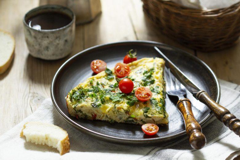 Omelete com legumes