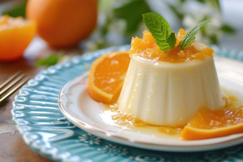 Flan de laranja com calda