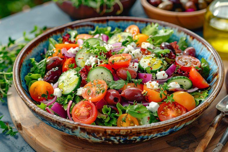Salada deliciosa de verão