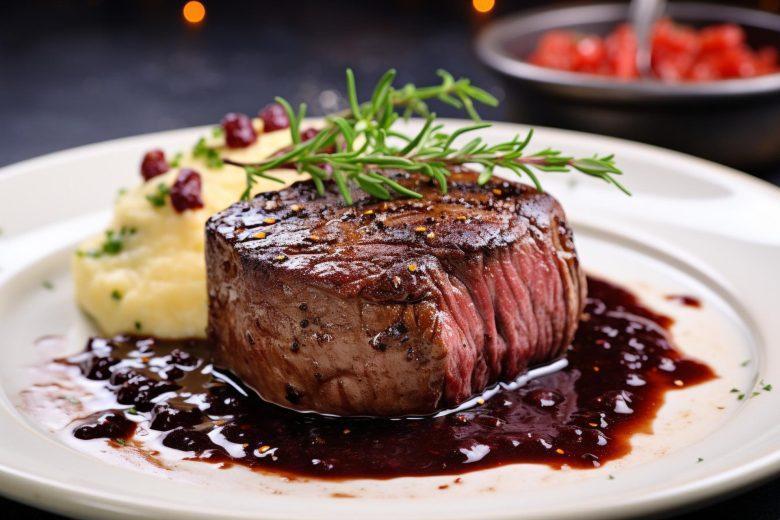 Filé mignon ao molho de vinho