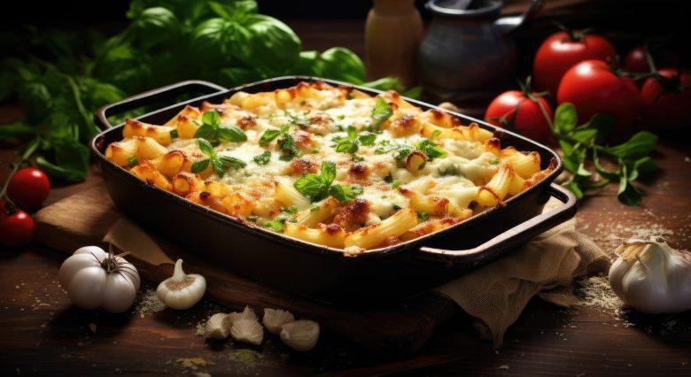 Macarrão parafuso ao forno