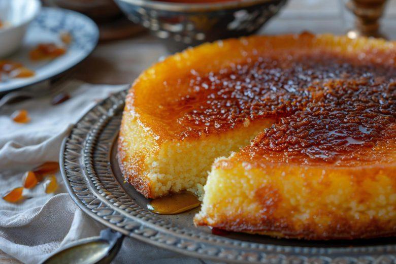 Pudim de queijo com calda de goiabada