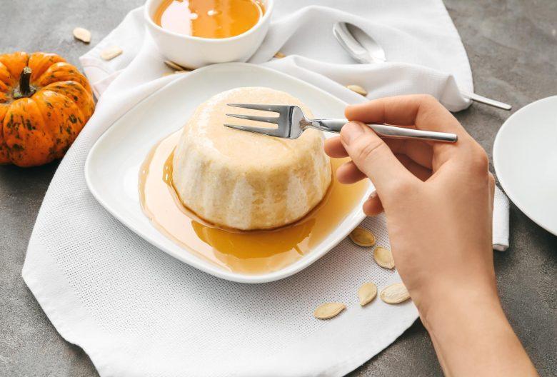 Flan de abóbora ao caramelo