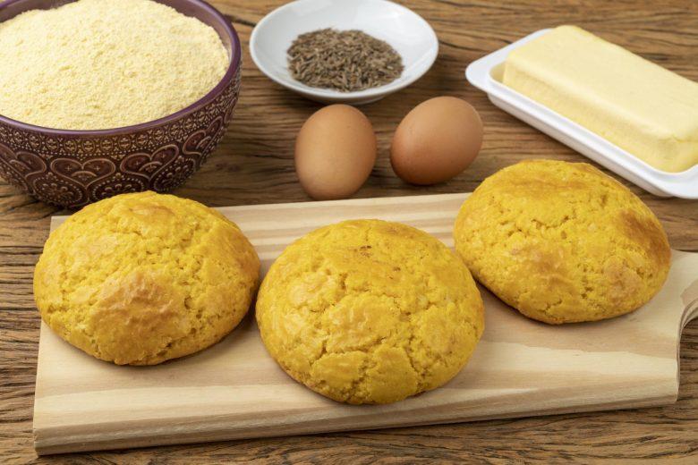 Broa de fubá e polvilho