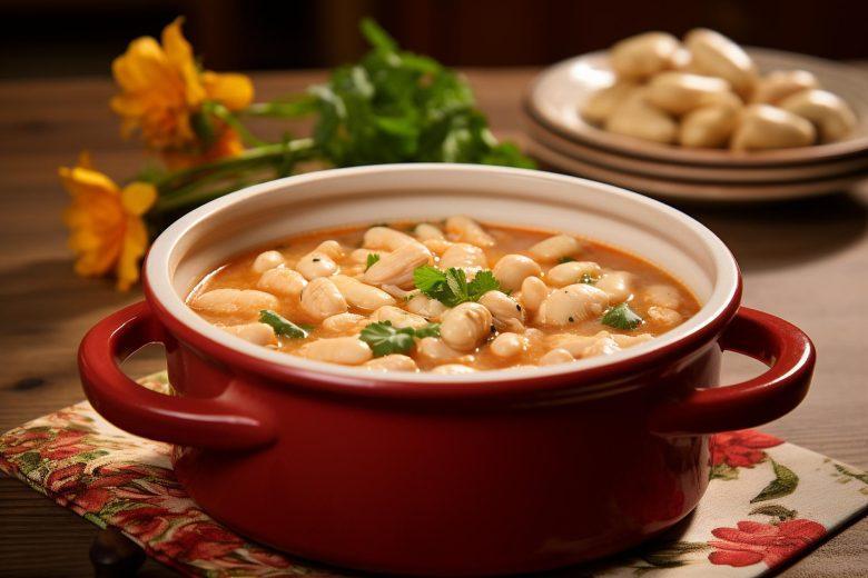 Caldo de feijão branco
