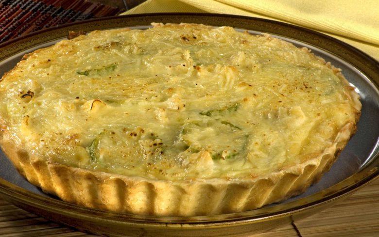 Quiche de abobrinha com champignon