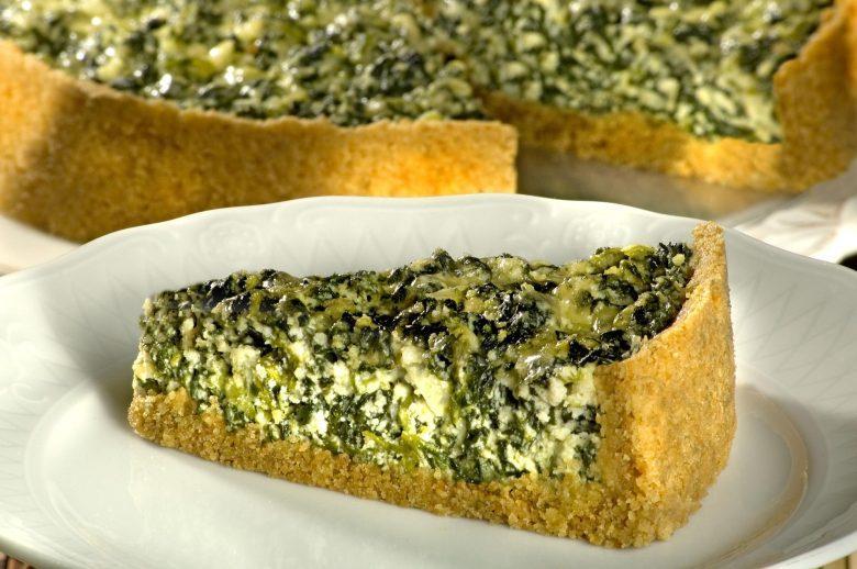 Torta de ricota com espinafre