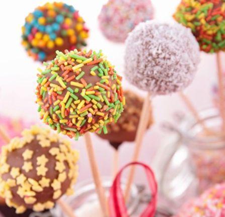Cake pop colorido