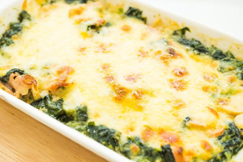Lasanha de espinafre e gorgonzola