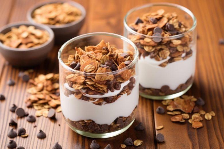 Iogurte de graviola com cereal