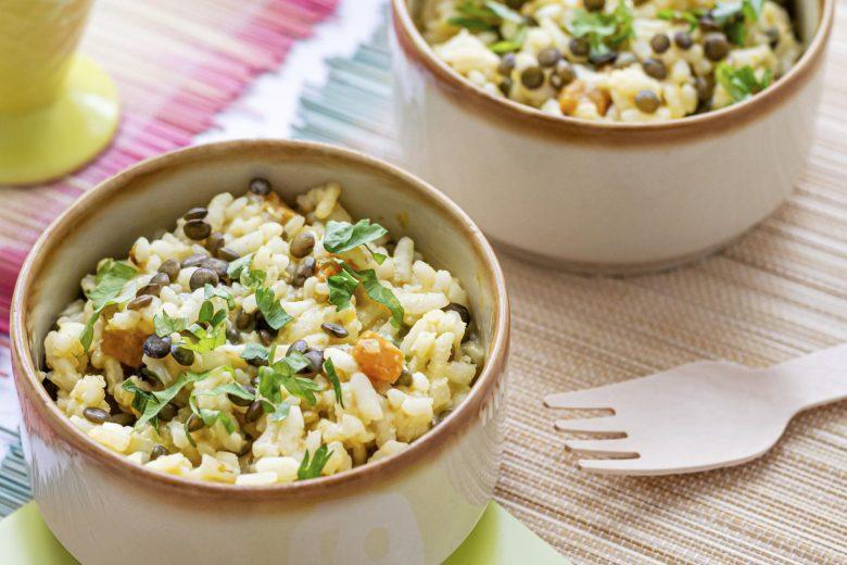 Risoto de lentilha