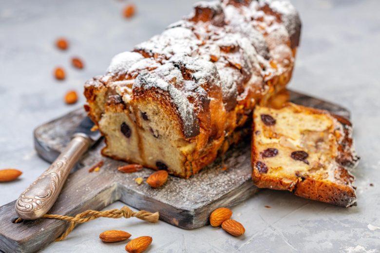 Bolo de frutas secas e castanhas