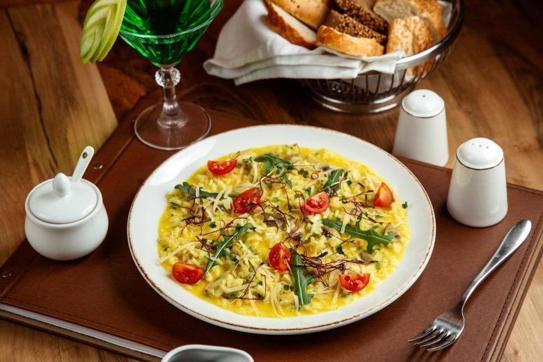 Risoto de queijo italiano