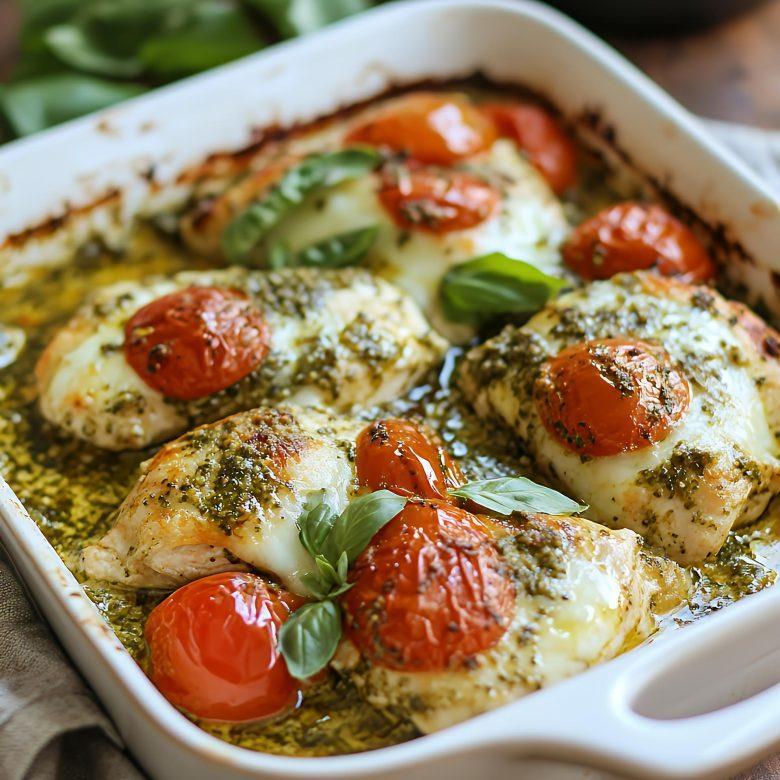 Frango ao forno com tomate seco