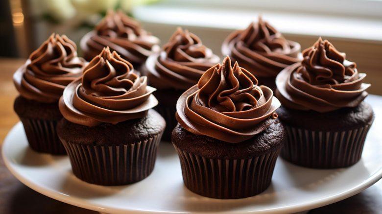 Cupcake de chocolate com café