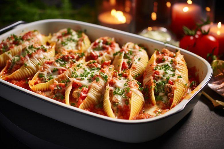 Conchiglione com carne seca