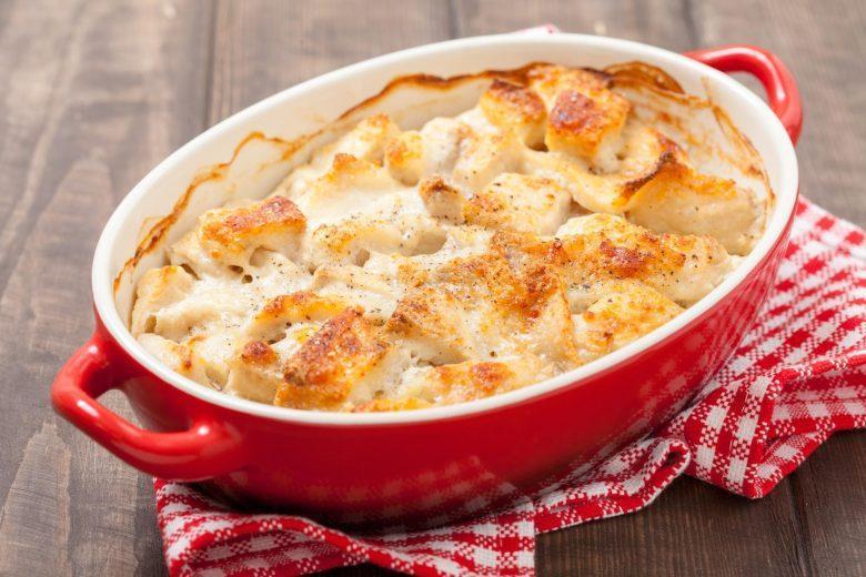 Peixe gratinado