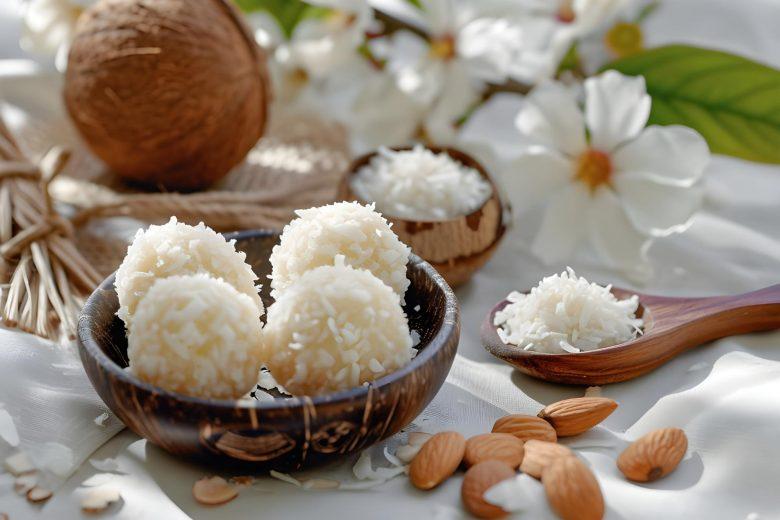 Brigadeiro de gelatina com coco