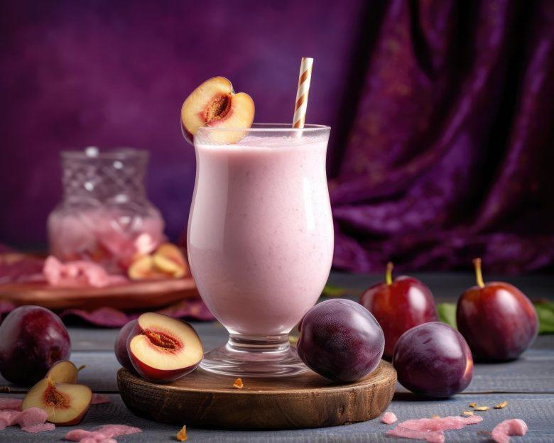 Vitamina de banana com ameixa e aveia