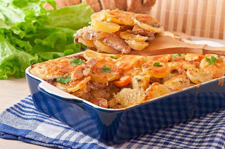 Batata cremosa gratinada