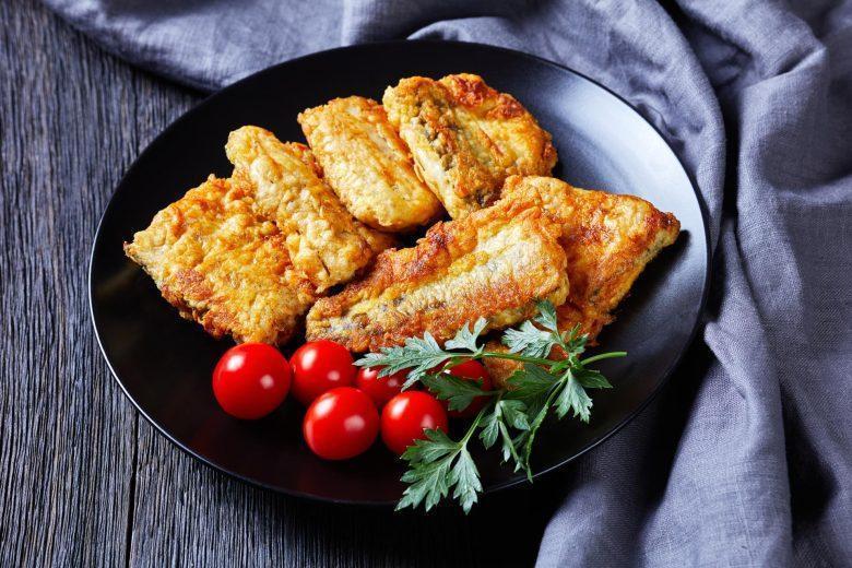 Bacalhau empanado com maionese