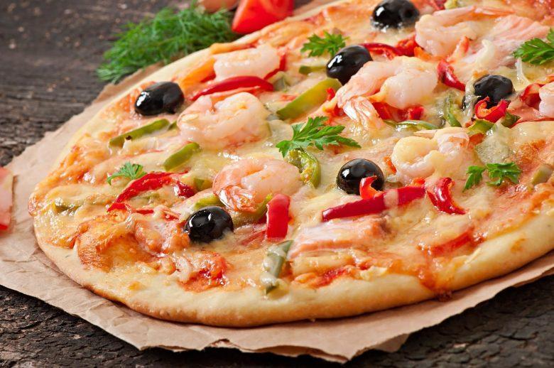 Pizza de camarão