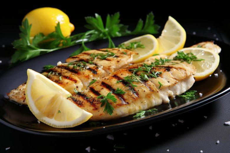 Filé de peixe com limão e salsinha