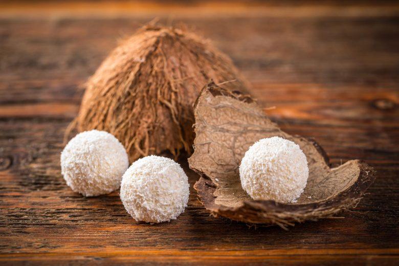 Trufa branca com coco