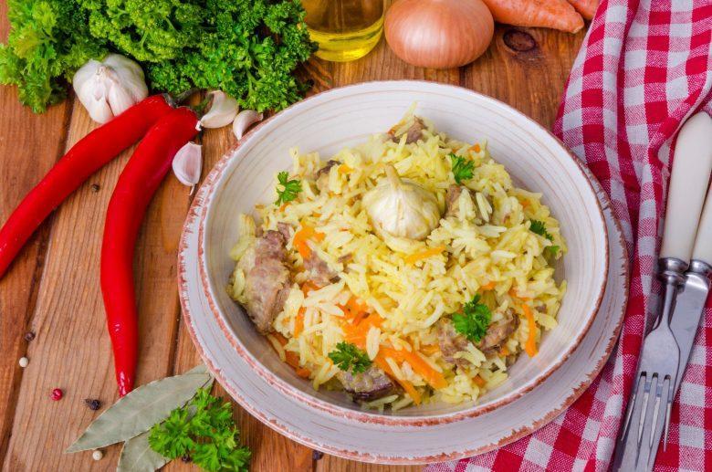 Arroz integral à grega