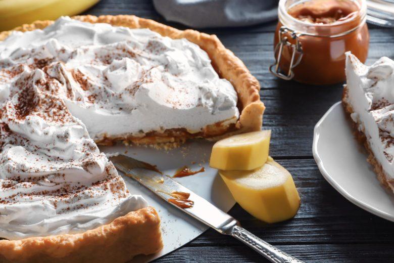Torta de banana com chantily diet