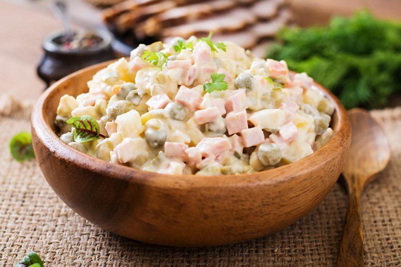 Salada saborosa de maionese