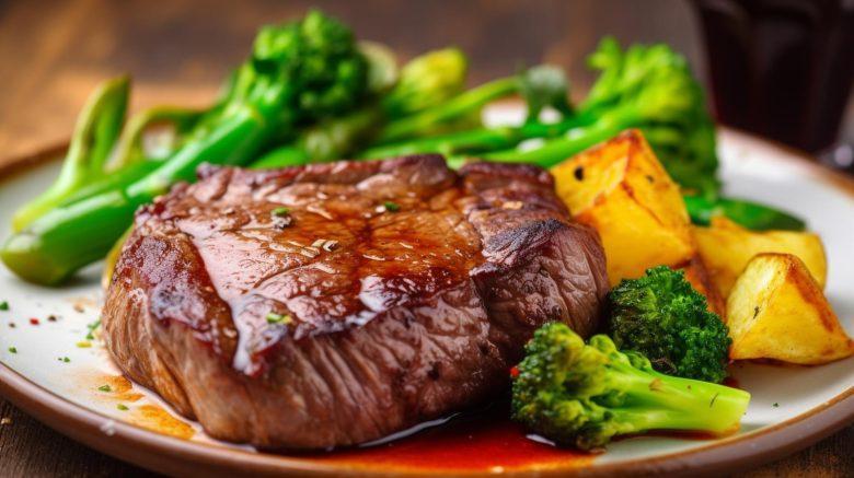 Bife com molho de café