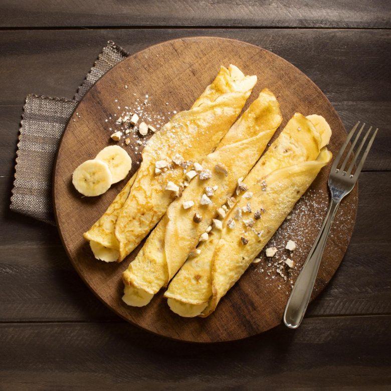 Crepe com banana