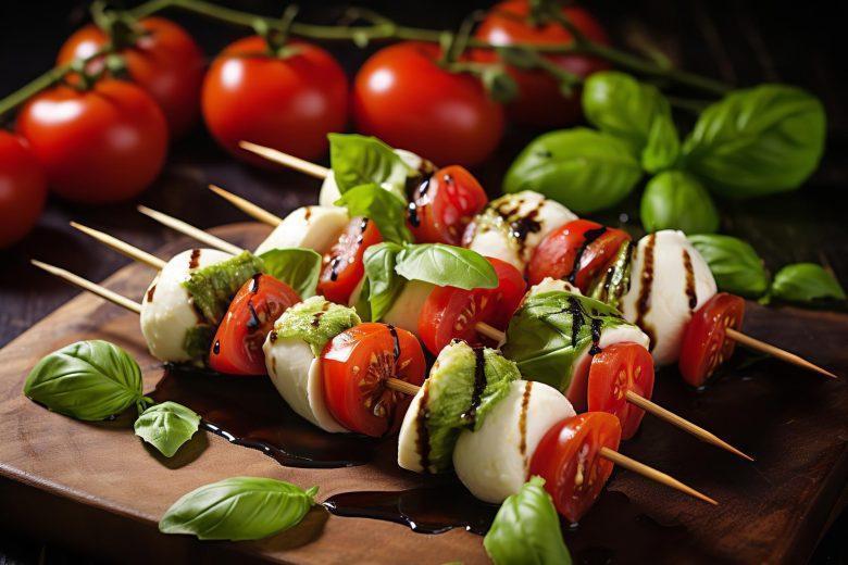 Espetinho caprese
