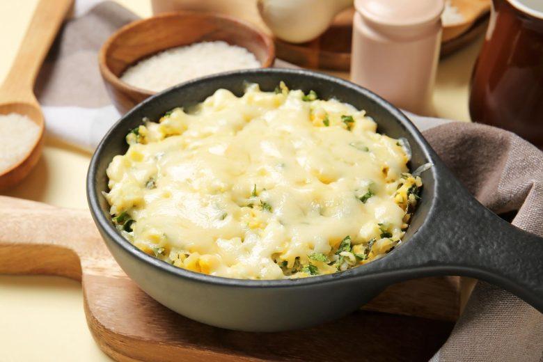 Arroz de forno com brócolis