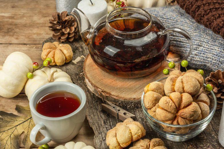 Chá de maçã com canela e gengibre