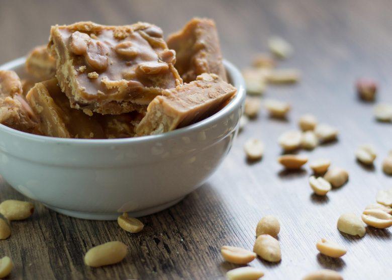 Doce de leite de corte com amendoim
