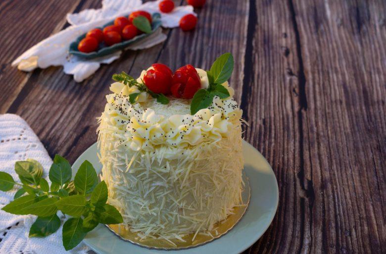 Bolo gelado com frango