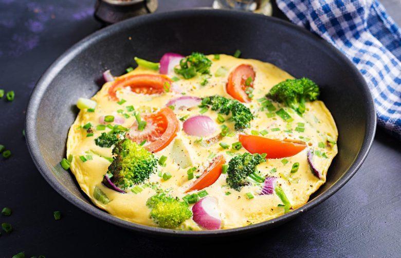 Omelete de brócolis