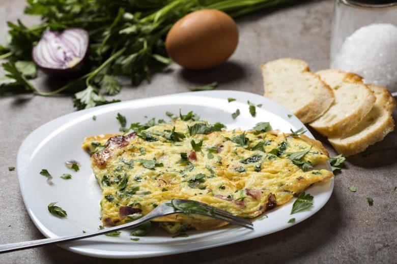 Omelete de bacon